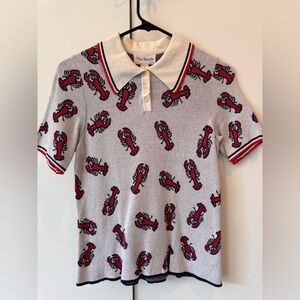 The Reeds Short-Sleeve Lobster Sweater Knit Polo